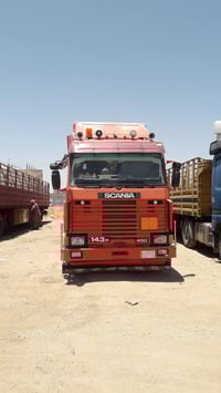 سكانيه 143 06 مديل 1995 سياره خير من الله جديده وبلاديه شاصي مضروب باج...