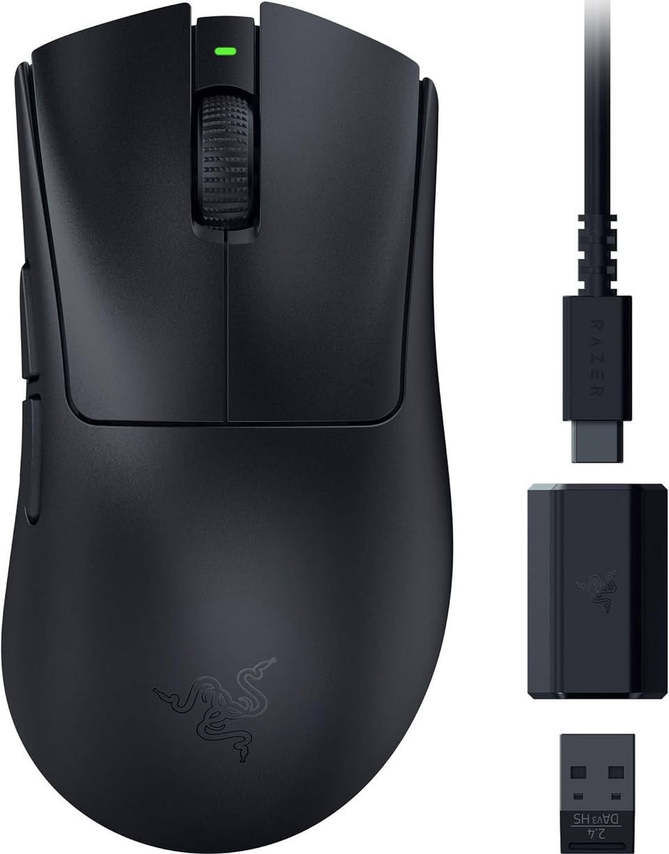 سلام عليكم
1- Mouse wireless razer deathadder v3 hyperspeed السعر 50,000 دينار عراقي 
2- Keyboard eula f99 ميكانيكي وايرلس بطارية  تطول شهر استعمال  السعر 40,000  دينار عراقي 
3- keyboard red dragon wireless السعر 30,000 دينار عراقي
4- blower  نوع اصلي لتنظيف الحاسبات السعر 35,000 دينار عراقي 
5-Mic كامل السعر 45,000 دينار عراقي


**إذا كنت صاحب هذا الإعلان وتريد حذفه لأي سبب، رجاءا أرسل رسالة إلى الدعم الفني**