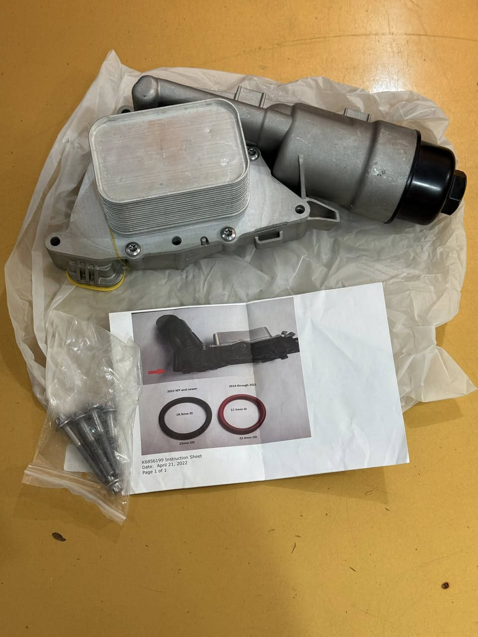 براد او ( مبرد زيت )
من ماركه موبر الامريكي 🇺🇸
 
� أشهر السيارات اللي تستخدم هذا المحرك:

 • Dodge Charger
 • Dodge Challenger
 • Chrysler 300
 • Jeep Grand Cherokee
 • Jeep Wrangler
 • Ram 1500

سعره 50 مع توصيل 
( متوفر توصيل جميع محافضات العراق )


**إذا كنت صاحب هذا الإعلان وتريد حذفه لأي سبب، رجاءا أرسل رسالة إلى الدعم الفني**