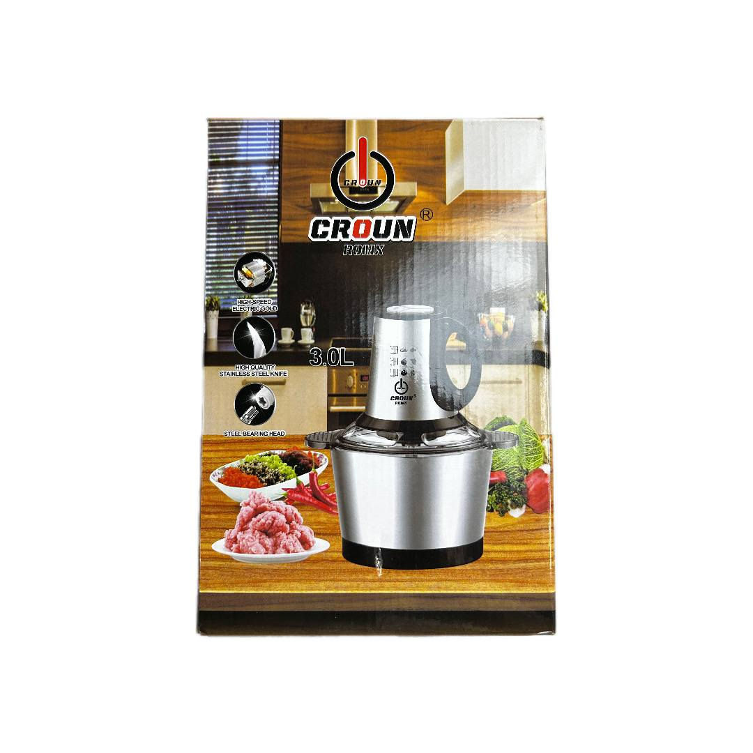 محظرة طعام كهربائية .
جديد
المواصفات: مصنوعة من ستانليس ستيل

فرم اللحوم والخضروات بجميع أنواعها
 
تحضير الخلطات والمقبلات بسرعة فائقة
 
مثالية للثوم، البصل، الأعشاب، أو حتى المكسرات
 
تساعد في تحضير وجبات الأطفال بسهولة
 
مناسبة للمطابخ العائلية والاستخدام اليومي

 محرك قوي يوفر أداء سريع وفعّال
 
سكاكين مقاومة للصدأ تضمن تقطيع دقيق
 
قاعدة مستقرة لتقليل الاهتزاز أثناء التشغيل
 
تصميم أنيق يناسب أي مطبخ عصري
 
سهلة التنظيف والتخزين

 السعة: 3.0 لتر
 
الطاقة: 600 واط
 
الجهد الكهربائي: 220V – 50 هرتز
 
القياسات: 198 × 198 × 293 ملم
 
الابعاد : الطول 20cm ‘ العرض 25cm ' الارتفاع 30cm


**إذا كنت صاحب هذا الإعلان وتريد حذفه لأي سبب، رجاءا أرسل رسالة إلى الدعم الفني**