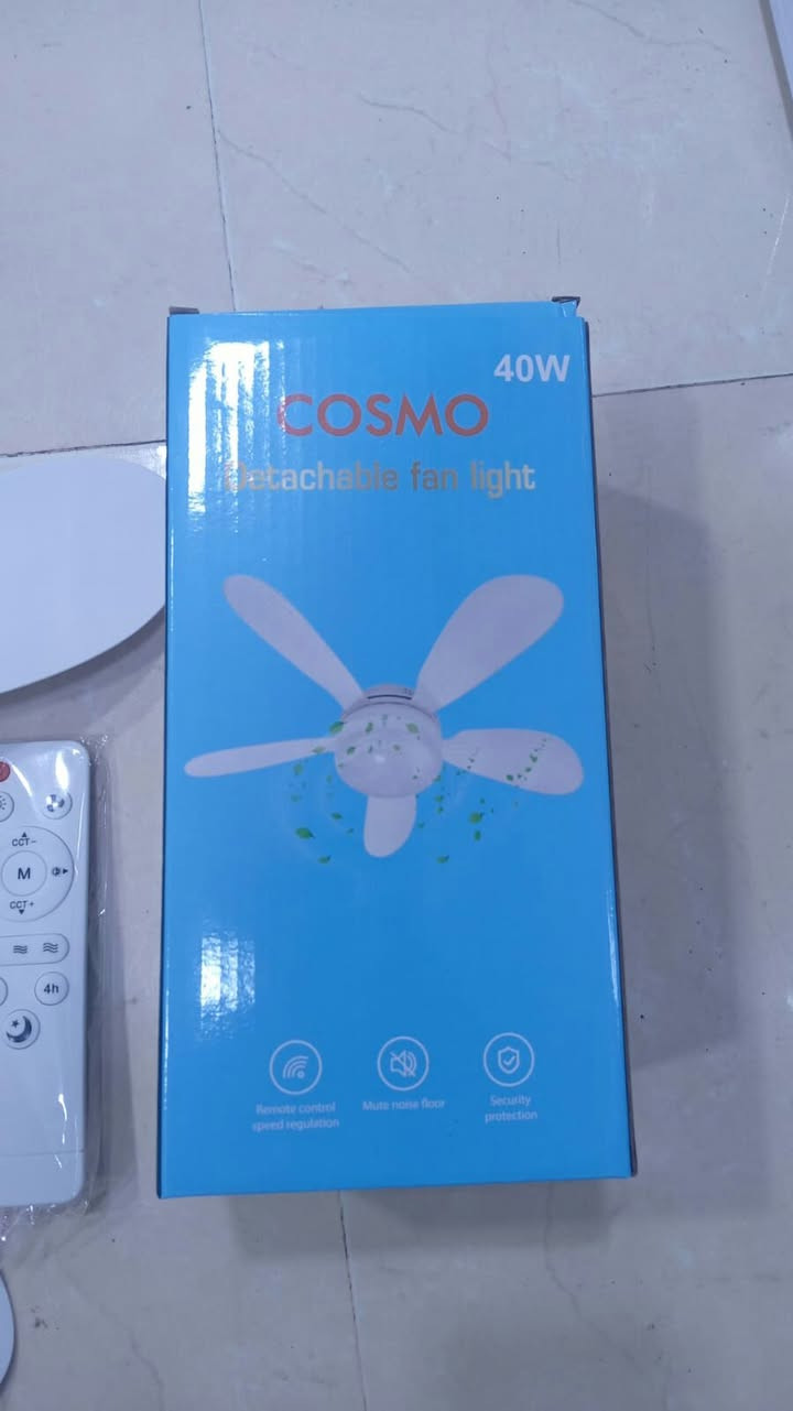 🌟 *مروحة مع مصباح* LED – 2 في 1
💡❄️ إضاءة وتبريد في جهاز واحد، بتصميم عصري واقتصادي في استهلاك الكهرباء.


**إذا كنت صاحب هذا الإعلان وتريد حذفه لأي سبب، رجاءا أرسل رسالة إلى الدعم الفني**