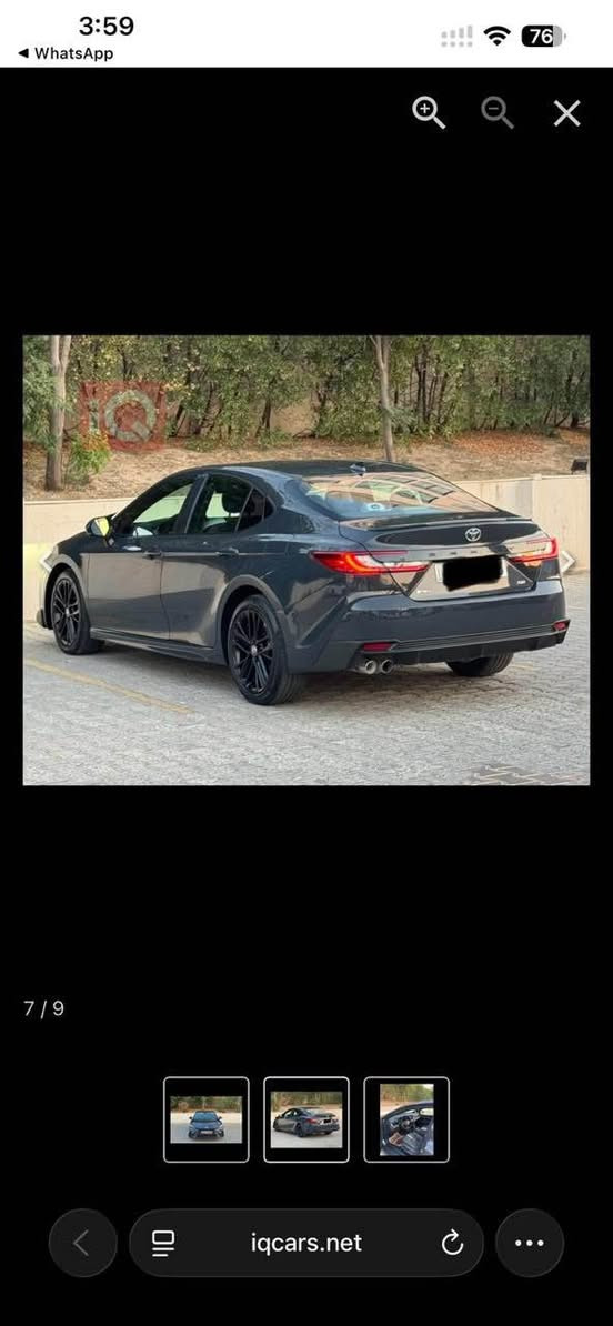 toyota camry 2025 se                                        بو فروشتن فول مواسةفاتة بةس سلايت نيية سةيارةكة بي سبوغة ٣  تةعديلي لة لاي سةكني هةية بي ژوري ارباگ بةس شان سةيارةكة هةموو شتي بةشةرتة سعري ٢٣٤ وةرةقةو مةجالةچي كم شوين هةولير *********** أربيل, العراق

