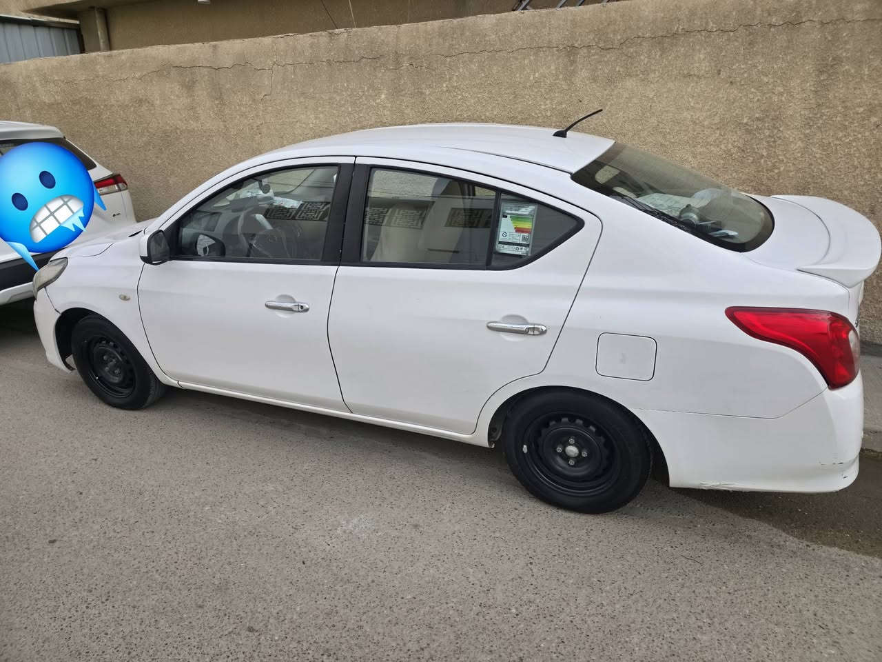 نيسان صني هندي خليجي موديل ١٩
ماشية ١٦١ ألف كم
رقم بغداد بأسمي تحويل ثاني يوم
تخم تاير جديد ياباني أصلي
صدر إمامي خلفي جديد الأصلي مو تجاري 
تبريد ثلج
طخه بهلال الجاملغ الأمامي الأيسر بكد أصبع أو أقل 
تواصل واتساب
***********.
السعر 
11.500 دولار
