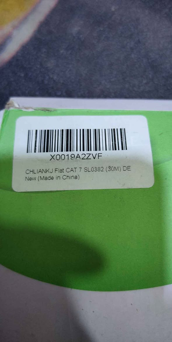 اغراض انترنت
كابل شبكة (High Speed Cable) عالي السرعة، على الأرجح من فئة Cat6 أو أحدث بناءً على سياق الصور المشابهة، ويحمل العلامة التجارية "CHLIANKJ". 
نوع المنتج: كابل شبكة LAN.
العلامة التجارية: CHLIANKJ.
المميزات: مصمم لنقل البيانات بسرعة عالية وموثوقية عالية للشبكات المنزلية والمكتبية.
بطول ٣٠متر
السعر ٢٥ الف البصرة, العراق


**إذا كنت صاحب هذا الإعلان وتريد حذفه لأي سبب، رجاءا أرسل رسالة إلى الدعم الفني**