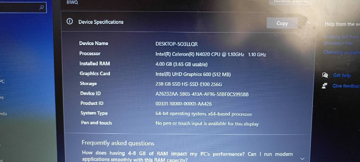 Lenovo ideapad 330 للبيع
المواصفات موضحه بالصوره المعالج سنة ٢٠٢٠
لابتوب نظيف 
السعر ٤٠٠ وبي مجال للشراي


**إذا كنت صاحب هذا الإعلان وتريد حذفه لأي سبب، رجاءا أرسل رسالة إلى الدعم الفني**