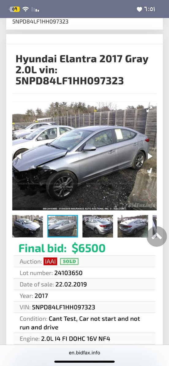 السلام عليكم النترا للبيع موديل 17
سياره حلوه اونضيفه ممشاهه 160الف 
رقم السيارة أربيل السياره بيهه 4قطع حادث امريكا موضح بل صور باقي القطع صبغ اثر اشخوط 
مكان السياره كربلاء اطويريج رقم الهاتف ‏‪***********‬‏
