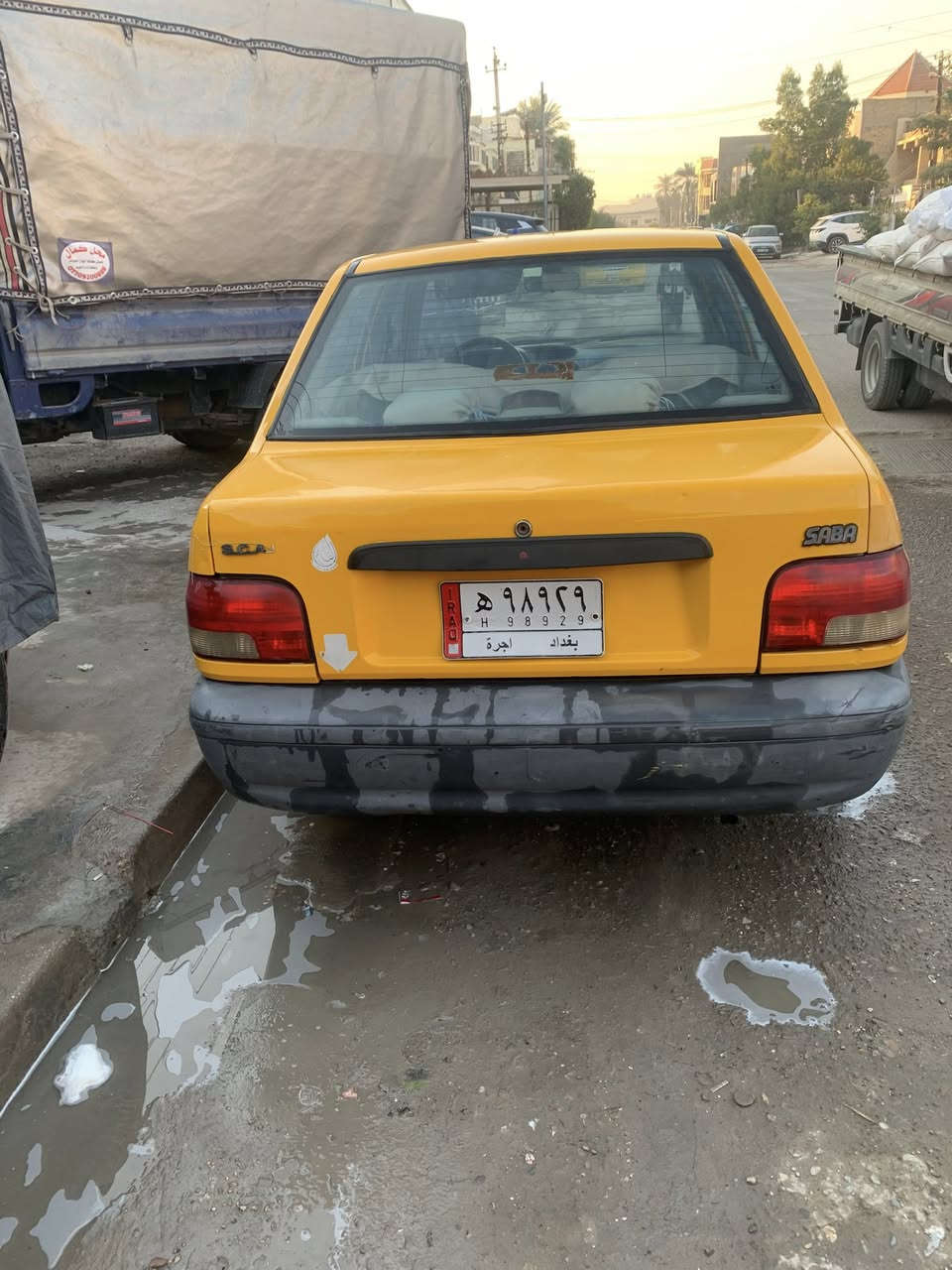 السلام عليكم سايبه للبيع موديل. ٢٠١٨ السيارة جاهزة  نقص بس الراديتر مال تبريد  بس  ولباقي كلهة جاهزة المكان بغداد البلديات  السيارة بيعه صبغ بنيد ولچاملغات الاماميه  ولصواني معمرة بس شغل درجة ولة السعر ٤٥ ورقة رقم الهاتف ***********
