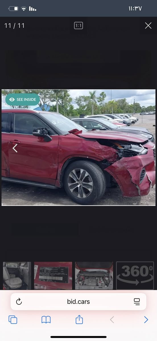 ‏ TOYOTA HIGHLANDER, XLE
تويوتا هايلاندر موديل 2022  وارد امريكي. 

الضرر  حزام مرفق مع الصور. 

ماشية 138 الف ميل 

محرك ستة سلندر بانزين

_بصمة

_سلايد

_كشنات جلد 

_كشنات تدفئة امامي 

_كشنات كهرب جهتين 

_صندوك كهرب 

_رادار امامي 

_رادار بالمري 

_تبريد منفصل

_ثلاث قطع تبريد

_سبعة راكب 

‏_auto hold 

_ثلاث وضعيات قيادة 

_هندبريك بصمة

_كروز سرعة

_مثبت مسار 

وباقي مواصفات XLE المعروفة 

السيارة ممرقمة . فحص أي محافضه تترقم 

للتواصل على الخاص***********
