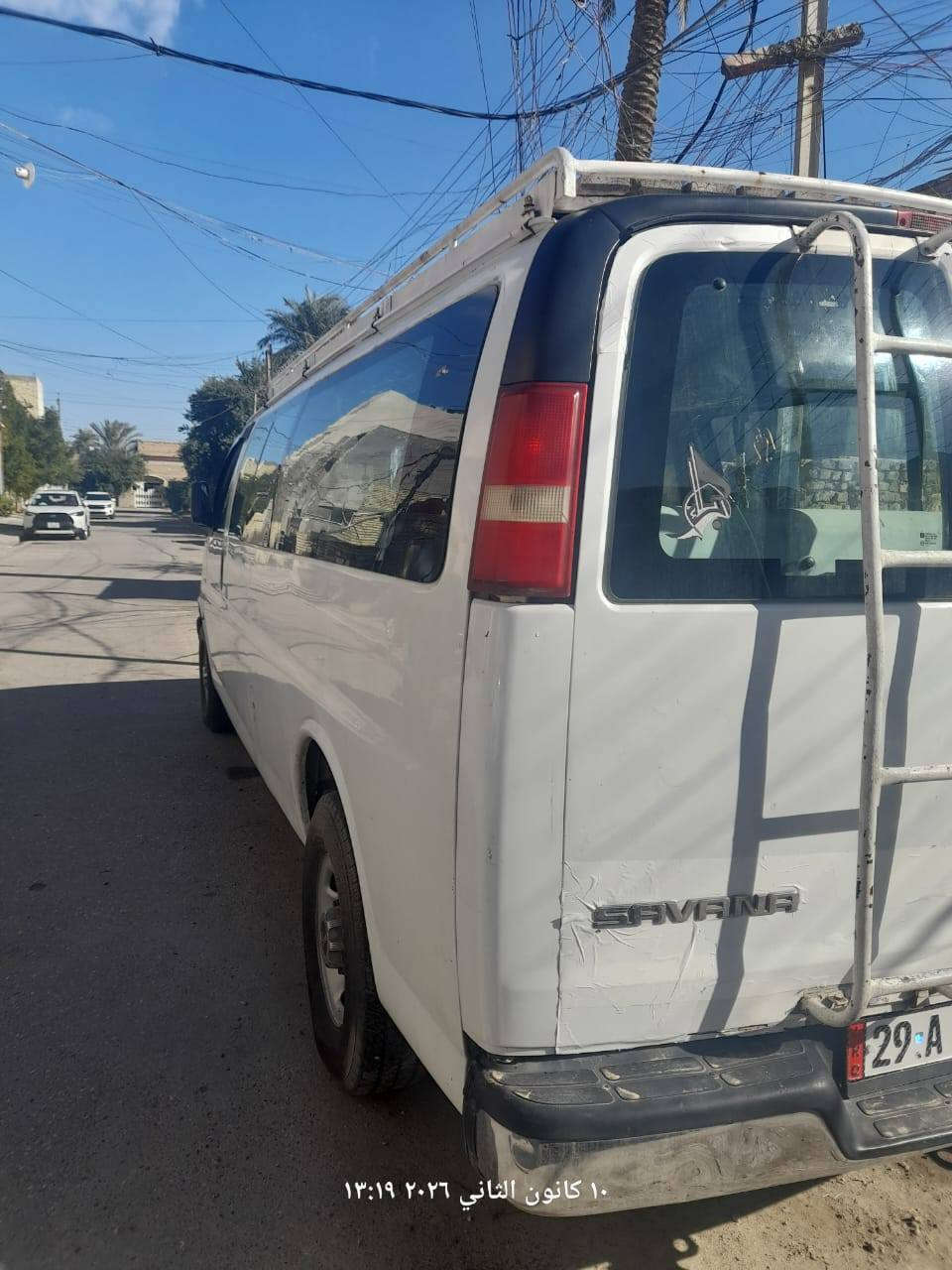 السلام عليكم
سفانا جمسي للبيع  ١٤ راكب  خط بغداد بصرة موديل ٢٠٠٧  رقم انكليزي صاحبه الشرعي موجود... محرك كير اكسل شغال تدفئة تبريد تخم تاير برجستون نظيف حدادية صدر وسط السعر ٧٠ ورقة وبيه مجال
  الاتصال على الرقم ***********
