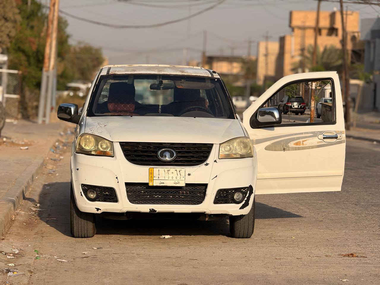 سيارة للبيع
مكلف بالنشر
بيكب كريت ويل 2013  
نمرة السيارة نجف بيها حادث جاملغ امامي وبنيد وبيها بارد بالبدي السيارة موديل 13 
السيارة على الشوف عل وضعها 
السيارة حداديتها زينة وبيها زوج تايرات جدد والسيارة جاي استخدمها ومابيها مشاكل بالمكينة
السعر 50 وبيها مجال للشراي
للتواصل ***********
