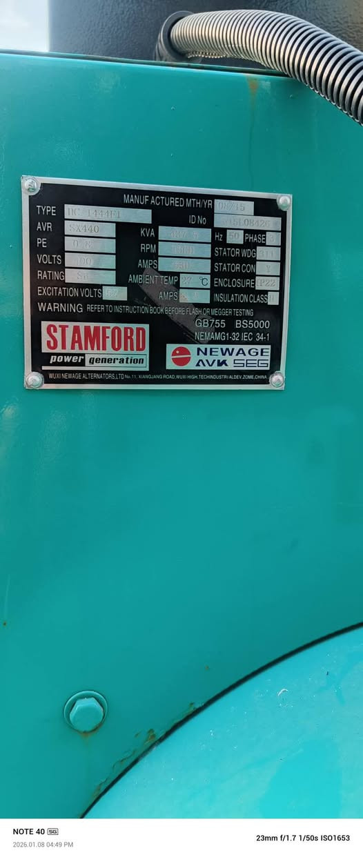 تم بحمدلله وصول وجبة مولدات كمنز خمسه ونص عدد 4 مولدات
400 كيفي انتر كلر جويتر مركات أمريكي  اصلي غير مستعمل في العراق
توليد استانفورد 400KAY
  نظام حمايه كامل إطفاء وتشغيل ذاتي 
للاستفسار اكثر الاتصال على الأرقام 📞
***********وتساب
العنوان اربيل الصناعه الجنوبيه متوفره خدمة توصيل لجميع المحافظات 
لدينا جميع انواع المولدات بجميع الاحجام والماركات 
بأنسب الاسعار
