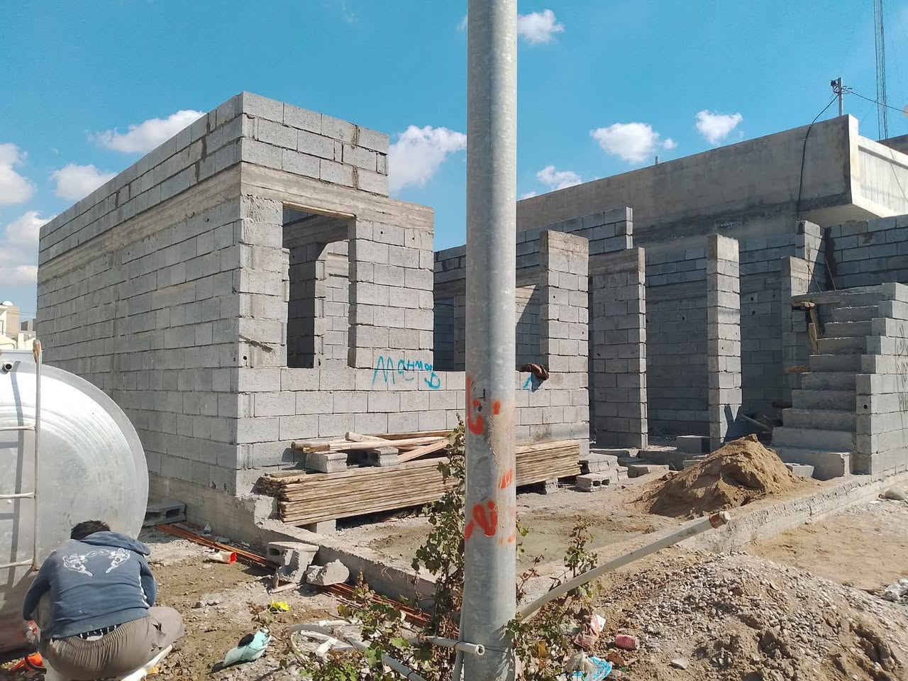 نشتغل هيكل بسعر مناسب مواد درجة اول  بلوك شوان حديد ماس سليمانية 100 متر مربع مع غرف فوق  رفت مع مجاري ابه 12شغل قدام عينك مع تحياتي ***********
