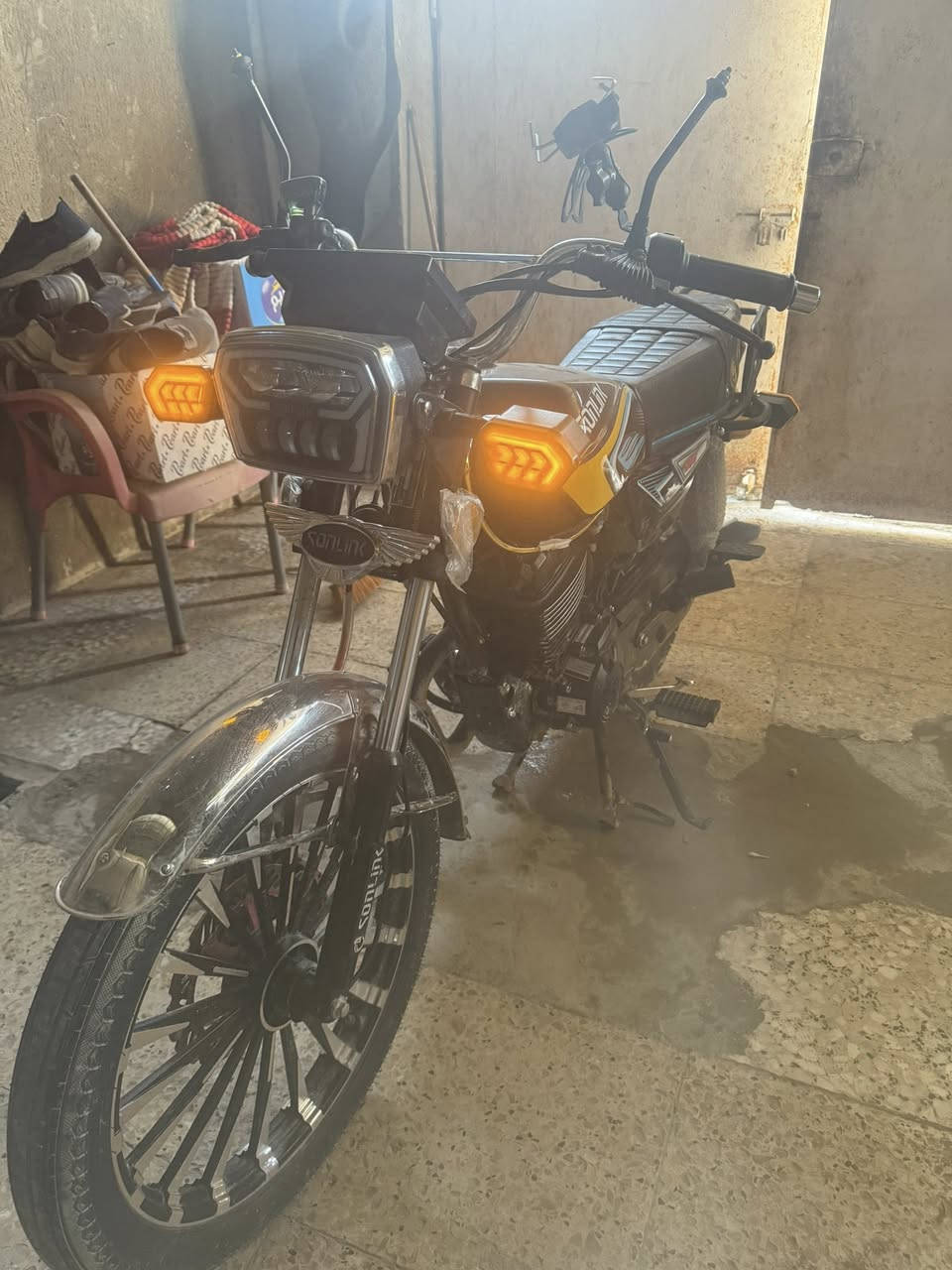 سلام عليكم سونك 25 للبيع ماشيه  الف تقريبا  ضاغطه وزنجيل خمس
نمر مكاني بغداد المشتل سعر الدراجه مليون وبيه مجال مال جيه هذا رقمي ***********
