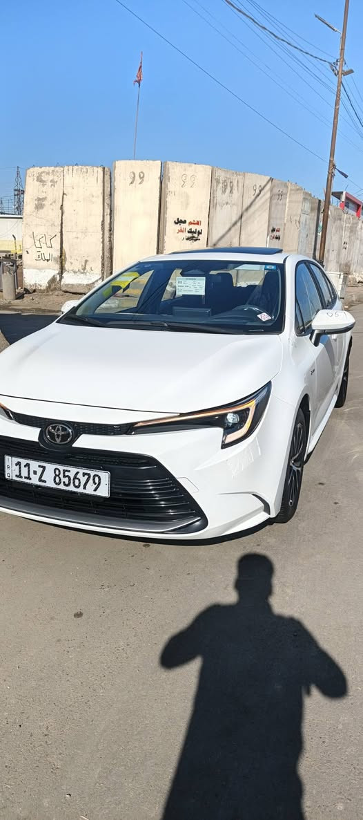 السلام عليكم البيع تويوتا كورلا موديل ٢٠٢٥ زيرو ماشيه ٣ آلاف حقيقي وعل أيدي استلام شركه بعدهي كاعيات مامشدوده بصمات شركه كتلوكات شركه بعدهي وضع شركه وجبا الأولى مال الجاسم مكفوله لا صبغ ولا بارد ولا شخط ولا رصعه ولا نكراش ولا أي شي سياره زيرو فوووول موصفات ١/١ بصمه
فتحه 
محركه ١٨٠٠ 
قطعتين تبريد 
ثلاجه 
كير 5 نمر 
رادار أمامي 
رادار خلفي 
توقاف ذاتي 
بصمه لمس 
مري شفط 
تبريد. لمس 
شاشه كيجات تختلف عن البقيه 
هندريك بصمه 
واتو هولد 
سبورت 
يكو 
لايت زنون عالي ناصي 
بك لايت الأيدي 
تحكم ستيرن جهتين 
شاشه ايباد 
سلايت
بلاوجكترات زنون 
فوووول شنو البالك. موصفات 
سياره بسمي ومرقم وكامل مكاني بغداد جديده رقمي ***********
