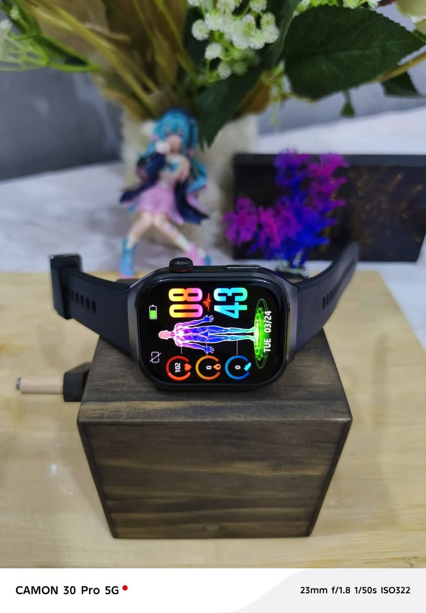 ساعة متعدده المهام شاشه اولد شحن 7 ايام قياس ضغط الدم والتنفس وتعمل تخطيط مفصل للقلب وقياس سكري الدم وهواي بيها شغلات كلش حلوه دقة الشاشه 4K السعر 25 
***********
