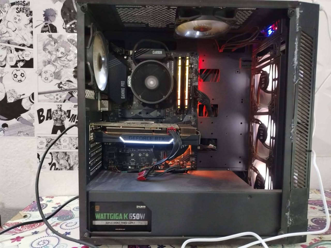 حاسبه خرافيه مال العاب ومونتاج وبسعر كلش مناسب
GPU: RTX 2060

CPU: AMD Ryzen 5 3600 6-Core

MB :B450 GAMING PRO

Memory: 16 GB 3200

Disk: HDD 1TB + SSD 512GB

Lexar

Power: 650W
وبس بسعر ٥٥٠ الف تشغلك كل شي
مكاني بغداد الدوره حي المعلمين 
رقمي ***********
