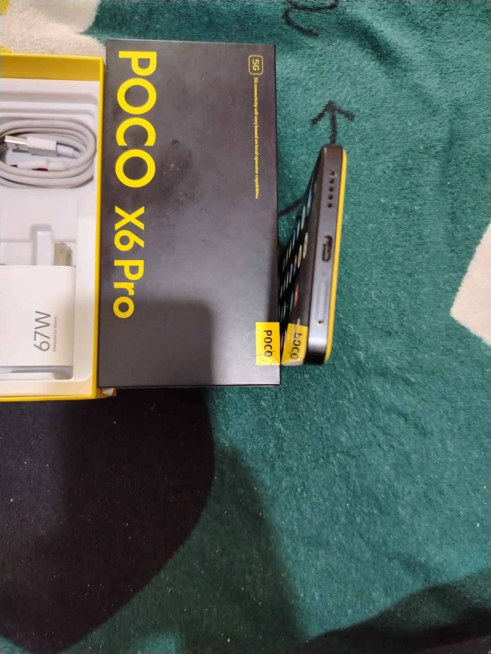 بوكو اكس 6 برو 

ذاكره 256 

120 فريم 

نضيف جدا كامل غراضه 

معالج 8300 دايمن ستي التراا

شاشه اوملد بصمه بالشاشه 

دبل سبيكر ستيريو 

بطاريه 5000

شاحنه 67 واط النجف, العراق


**إذا كنت صاحب هذا الإعلان وتريد حذفه لأي سبب، رجاءا أرسل رسالة إلى الدعم الفني**