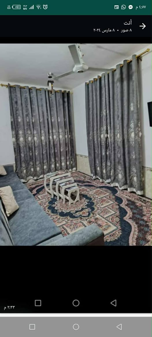 ✨ بيت للإيجار – حي النداء ✨
🏠 المساحة: 100 متر
📍 الموقع: بصف مجمع الأميرات، قريب على شارع المجمعات
🔹 طابق واحد
🔹 بناء طابوك جمهوري
🔹 يتكون من: استقبال، صالة، مطبخ، غرفة نوم
🔹 تخاريج داخلية وخارجية + مكشوفة
🔹 البيت نظيف وجاهز للسكن
💰 الإيجار: 250 ألف دينار
🔒 الدفع كل شهر بشهره (قفل)
للاستفسار ☎ ***********
