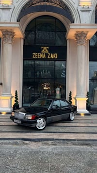 مارسدس 190e مكينة غواصه v6  كير عاديي تبريد ثلج ويل amg نظيف  شفة عريض...