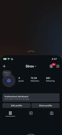 حساب انستكرام • ادمن متوافق • خالي