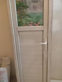 ابواب خشب صاج العدد ٣ القياس ٧٩×٢م باب بلاستك حمام كيبل خطين ٢٠ متر بغ...