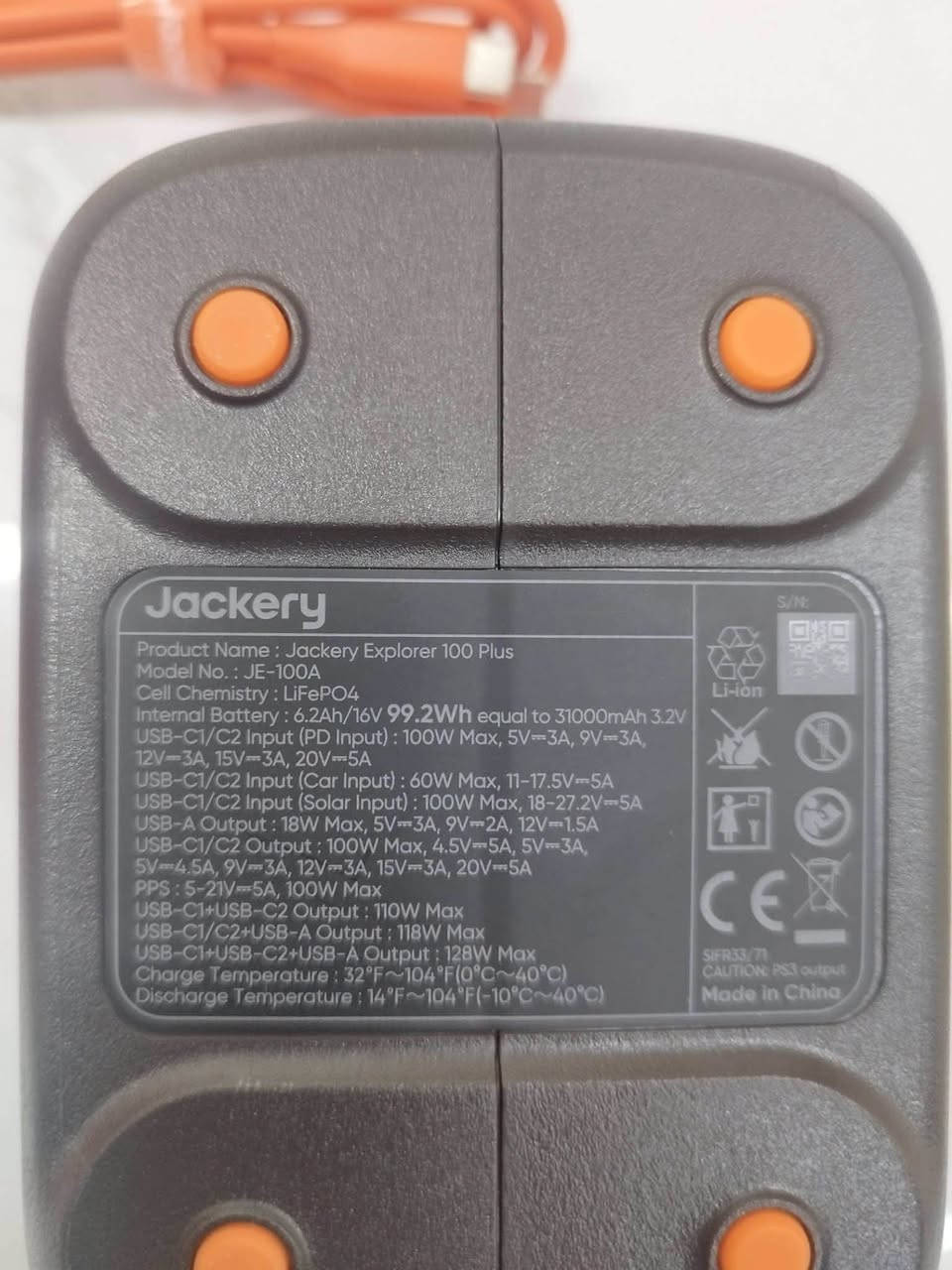 للبيع Jackery Explorer 100 Plus الأصلي باوربنك
✅ بطارية LiFePO4 عالية الجودة
✅ سعة 99.2Wh (31000mAh)
✅ منفذي USB-C بقوة تصل إلى 100W للشحن السريع
✅ منفذ USB-A بقدرة 18W
✅ يدعم شحن الهواتف، الأجهزة اللوحية، اللابتوبات، الكاميرات وأجهزة الألعاب المحمولة
✅ حجم صغير وخفيف مناسب للسفر والكشتات

للحجز او الاستفسار التواصل واتساب ***********
