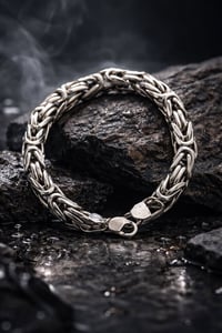 (مرة خصة الادمن) سوار فضة ايطالي عيار 925 صياغة فرعوني  وزن ثقيل قرابة...