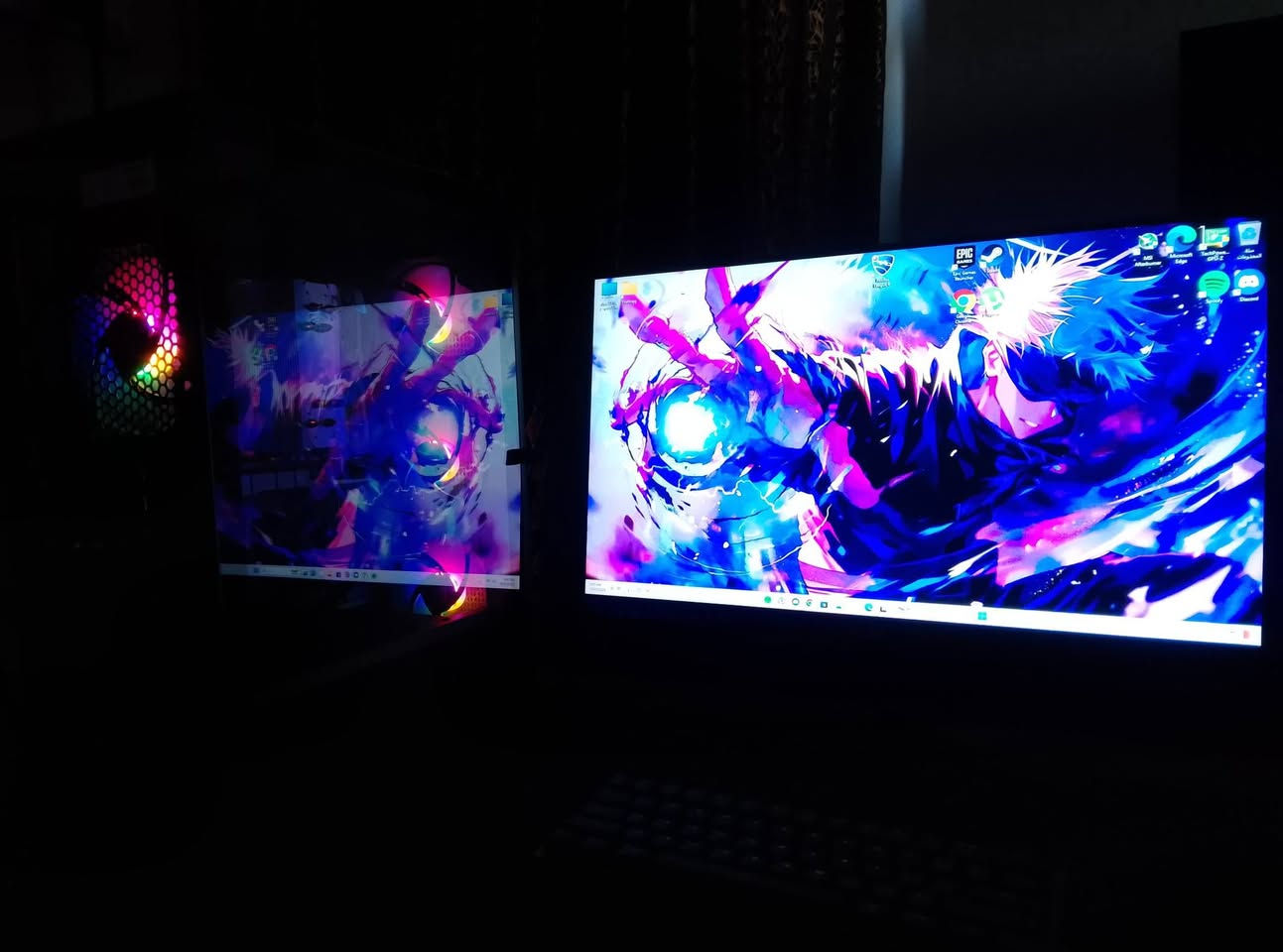 عندي هاي التجميعة كلها للبيع شلع ب775 الف
هاي مواصفاتها 
RX580 8gb
RYZEN 5 4500
Ram 16 DDR4
A320
SSD 512gb
power 550w
Case 4 fan RGB
وياها شاشة 185 هرتز دقتها 1080×1920
ووياها يدتين وحدة كيم سير لونها برتقالي ووحدة مال سيريس اس 
ووياها يو بي اس وسيار حديث بي 6 منافذ usb
ووياها ماوس وكيبورد وماوس باد كبير كلهن ريد دراغون


**إذا كنت صاحب هذا الإعلان وتريد حذفه لأي سبب، رجاءا أرسل رسالة إلى الدعم الفني**