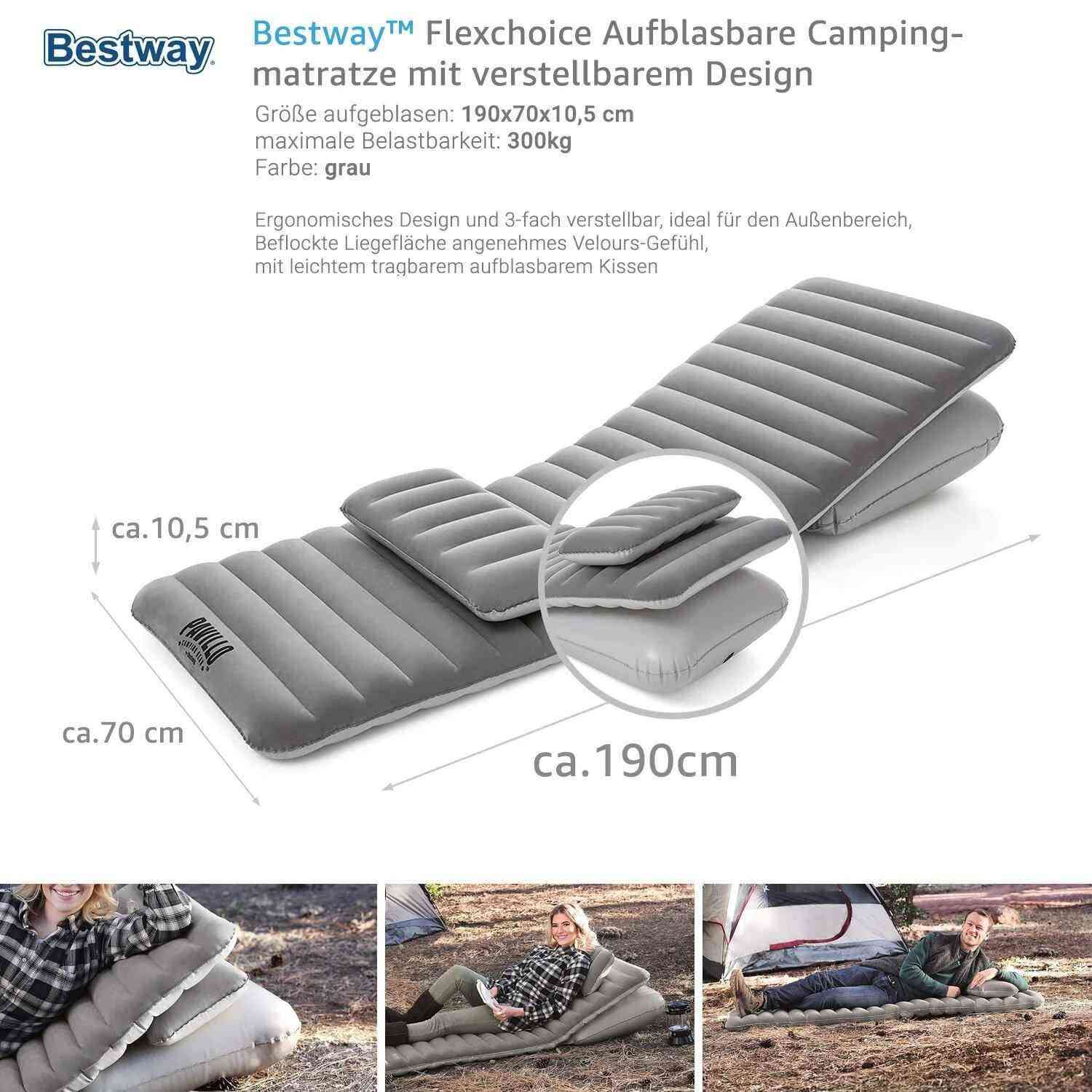 🛏️🌿 مرتبة هوائية Bestway Flexchoice™ Pavillo™ – راحة مرنة في كل مكان!
استمتع بالاسترخاء أينما كنت مع مرتبة هوائية متعددة الاستخدامات تجمع بين الراحة، العملية وسهولة الحمل، مثالية للرحلات والتخييم أو الاستخدام المنزلي.
🚚 التوصيل متوفر لجميع الولايات والدفع عند الاستلام
🛏️ Bestway Flexchoice™ Pavillo™ – Modèle 67617
✅ مصنوعة من فينيل عالي الجودة تم اختباره مسبقًا
✅ سطح نوم ناعم ومريح لدعم الجسم أثناء الاستلقاء
✅ تصميم متعدد الوضعيات:
  🛌 سرير استرخاء مريح مع وسادة مدمجة
  🪑 كرسي استلقاء قابل للإمالة
  🪑 وضعية كرسي باستخدام الامتداد والوسادة
✅ هيكل داخلي I-Beam يمنع التشوه ويحافظ على الثبات
✅ صمام تفريغ هواء سريع وسهل الاستخدام
✅ خفيفة الوزن وسهلة الحمل والتنقل
✅ مناسبة للاستخدام الداخلي والخارجي
✅ تأتي مع رقعة تصليح ذاتية الالتصاق
📏 الأبعاد: ✔️ 191 × 70 × 10.5 سم
🎯 مثالية لـ: 🏕️ التخييم والرحلات
🏠 الاسترخاء في المنزل
🏖️ السفر والنزهات
🌿 الاستخدام الخارجي
✨ مرتبة عملية تمنحك راحة مرنة في أي وضعية تحتاجها، أينما كنت.
📦 الكمية محدودة، اطلب الآن قبل نفاد المخزون! 🛏️🌿🔥🚀Bestway Pavillo 67617 Matelas Gonflable Multifonction 1 Place Avec 2 Oreillers الأربعاء, الجزائر


**إذا كنت صاحب هذا الإعلان وتريد حذفه لأي سبب، رجاءا أرسل رسالة إلى الدعم الفني**