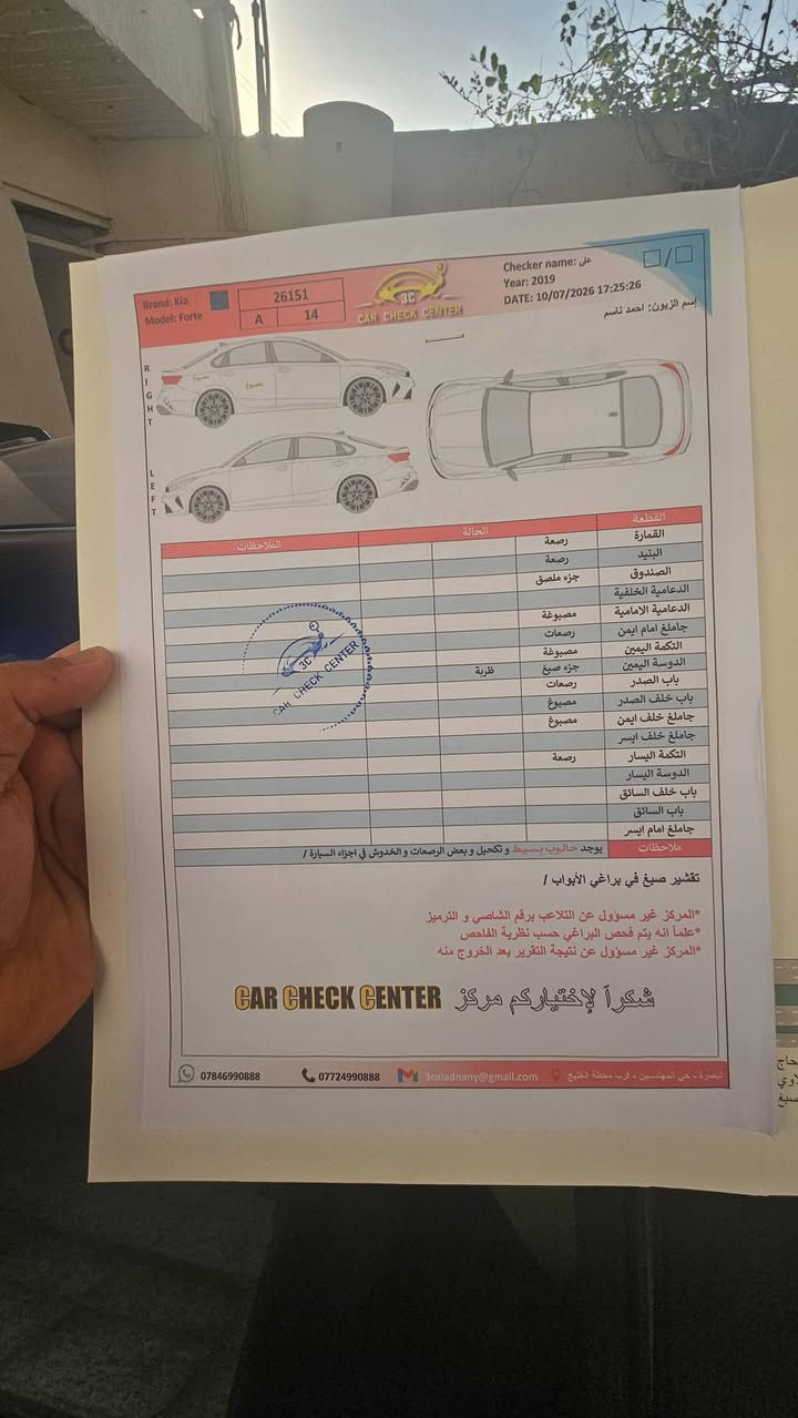 فورتي ١٩ تقرير موجود بسمي سياره مكان البصره الفاو ***********
١١٥ بيها مجال للشراي
