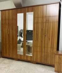 غرفة نوم كاملة • تخت ١٦٠×٢٠٠ • خزانة ٢٤٠سم ٦أبواب