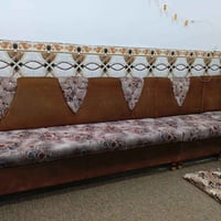 ديوان حرف L • خشب ثقيل • دوشك قماش درجة اولى