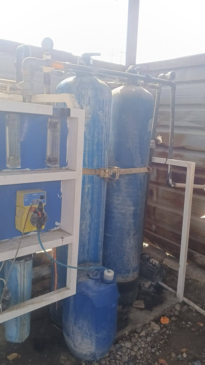 البكان بغداد محطه ام الف لتر بساعه
مبرين جديد مواطير يطاليه محطه تشتغل كلشي مابيه عوزه  
ترتيب بصيط 

***********
