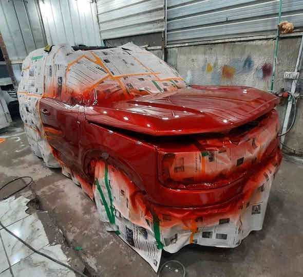 السلام عليكم 
صبغ قطع فورد برونكو 
تجهيز وتطابق اللون ومواد درجة اولى والنتيجة مثل ما تشوفون بالصور  وربي يرزق الجميع للتواصل ***********
