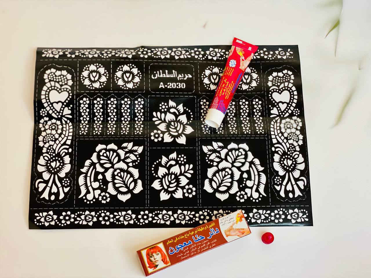 ✨ معجون دالر الحناء الفاخر ✨
💚 يعطي شعور طبيعي ونتيجة تدوم ولونين الاحمر والاسود 

🎨 مع طبقة رسومات حريم السلطان الرائعة
🖌 سهل التطبيق ويدوم لأيام بدون تلطخ
💯 مناسب لكل أنواع البشرة 

🔥 خلي يديك تحكي قصتك مع تصاميم فنية فريدة!

الحجز خاص واتساب***********
