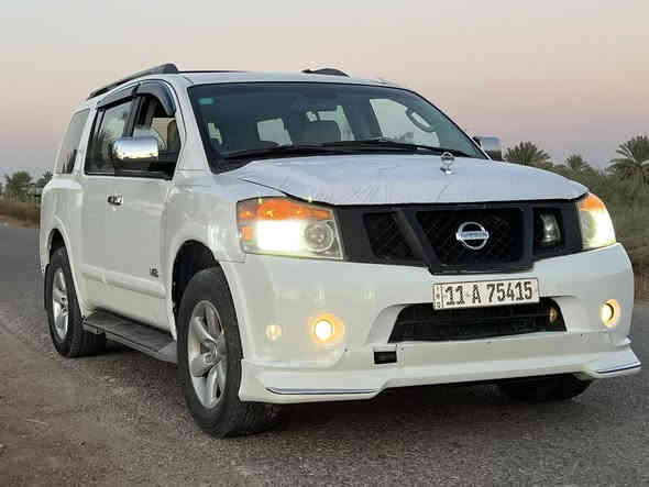 سلام عليكم نيسان ارمادا ٢٠٠٨ رقم بغداد انكليزي باسمي سنويه ٢٠٣٠ السياره جاهزه من كلشي نقصها تبريد فقط كهربائيات خير من الله صدر ٧٠٪؜ تخم تاير جديد بيها ٣ قطع صبغ   
العنوان بغداد 
***********
السعر ١٠٥وبيها مجال
