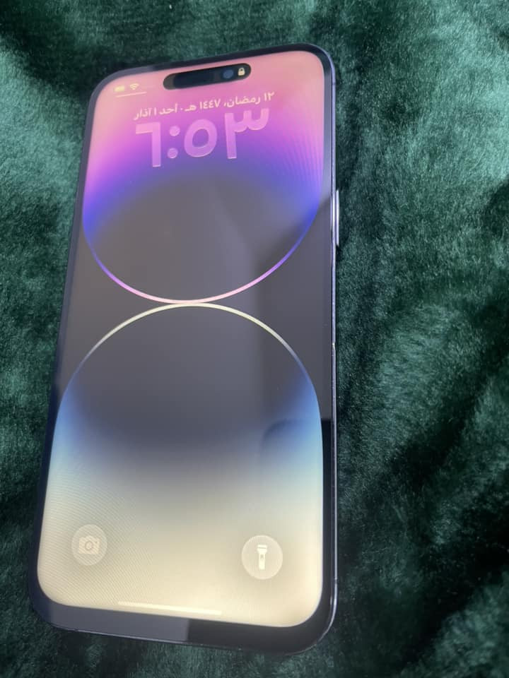 14 برو ماكس دبل شريحه امبدل شاشه وضهر فقط  باقي كفاله  ذاكره 256 عنوان البصره سعر 575 وبي مجال كلشي شغال فيس يدي شغال نت شريحه اتصال كله شغال للتصال ***********
