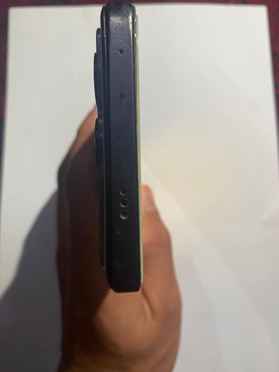 السلام عليكم
X6pro 512/12
بصمه واگفه ومفتوح الظهر يمكن 
وشخوط خفيفة بالشاشة كلش 
ك إستعمال ما واجهنا أي مشاكل الحمد لله 
نظافة موضحة بالصورة 
بدون غراض 
230 وبي مجال إن شاء الله 
واتساب :***********
