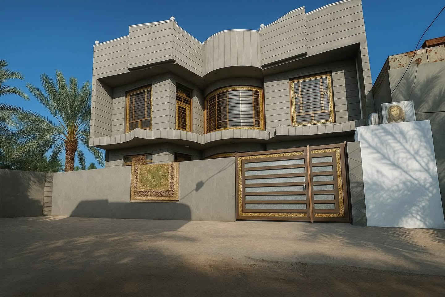 سلام عليكم الدار للبيع مساحه ميتين وربعين اربع غرف نوم عله طريق المطار مقابيل مدرسه الزهير ماء كهرباء مجاري ***********
