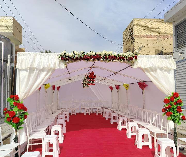 مكتب الشمري لتنظيم الأعراس والمناسبات 🎪✨
‏نقدم أفضل خدمات ترتيب وتجهيز خيام الأعراس والمناسبات بكل فخامة وذوق عالي. شغلنا يعتمد على الترتيب الأنيق والتفاصيل الجميلة حتى تطلع مناسبتكم بأجمل صورة وتبقى ذكرى حلوة.
‏نوفر لكم:
‏✔ خيام أعراس ومناسبات بأحجام مختلفة
‏✔ سجاد أحمر يضيف فخامة للمكان
‏✔ كراسي مرتبة وتنظيم أنيق
‏✔ ترتيب كامل للمناسبات
‏هدفنا نخلي المكان عندكم يتحول إلى  فخمة بدون تعب عليكم، وشغلنا معروف بالنظافة والترتيب والدقة بالمواعيد.
‏إذا عندك عرس، خطوبة،أو أي مناسبة، خلي الترتيب علينا وارتاح.
‏إحنا نهتم بكل التفاصيل حتى تكون مناسبتك مرتبة 
            
       ✨ نحوّل مناسبتك إلى أجمل ذكرى ✨  

 🔴  // أســـــــعــــــــار تـــــــنـــــــافـــــســـــيـــــة //

📍العنوان /النجف الاشرف /مكتب الرشيد مقابل سوق المسقف. 
 🔴يتوفر توصيل داخل النجف 

‏📞 مكتب الشمري… عنوان الفخامة بالمناسبات
‏الحجز مفتوح والاستفسار ***********
                                      ***********
#النجف #مكتب_الرشيد #خيم #مناسبات
