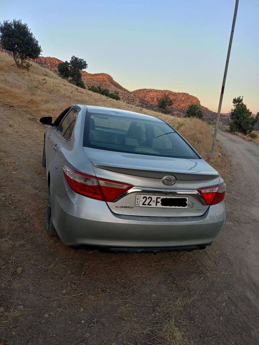 toyota camry 2016 SE 
‎   (سعری:120 وەرەقە)
‎تۆیۆتا کامری 
‎مۆدیل 2016 
‎مواسەفات : SE 
‎گێرو مەکینه بەشەرتە 
‎چوار پارچەی سبوخە 
‎ڕەقەم سەنەوی نوێیە 
‎101 هەزار مایل ڕۆیشتیە 
‎شوێن ناحیەی بالیسان 
‎ڕەقەم تەلەفۆن:*********** 
‎وەتسئاپ أربيل, العراق
