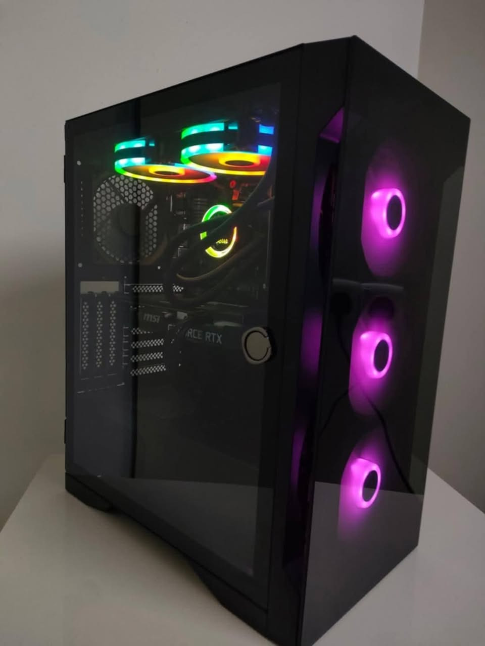 السلام عليكم
هاي تجميعتي للبيع
R5 5600x
مبرد مائي 240mm gamdias rgb
M.b b450m asrock 4slot ram 
Rtx 3060 msi 12gb 2fan
Ram 2x8 16gb 3200mhz lexar
Ssd 128gb
M.2 1t ssd
Hdd 1tb 
P.s 750 watt gold
Case 4fan gamdias
السعر 780
مكاني كربلاء


**إذا كنت صاحب هذا الإعلان وتريد حذفه لأي سبب، رجاءا أرسل رسالة إلى الدعم الفني**