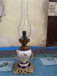 شمعدان • لمبه بلور • قاعده نحاس