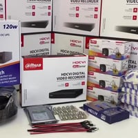 منظومة دهوا اربع كاميرات فول كلر وصوت  مع يو بي اس مع التنصيب كامل  وي...