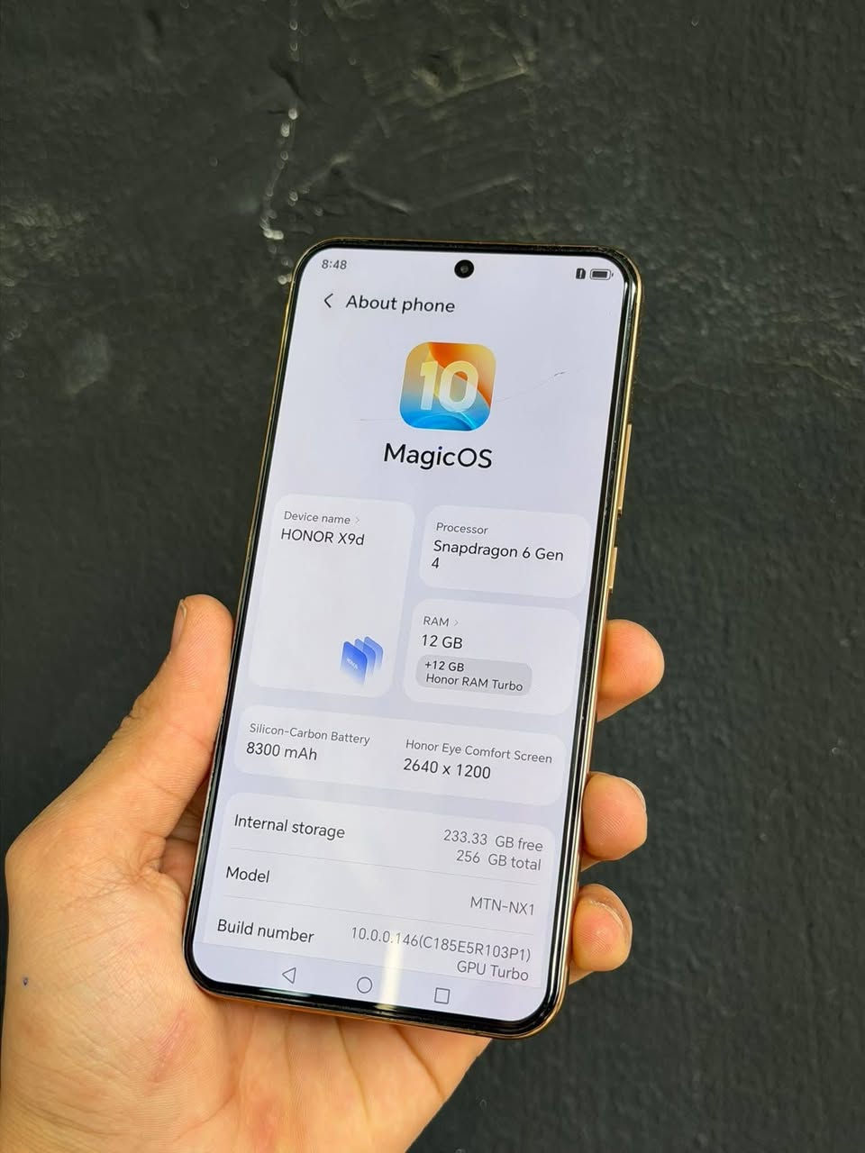 HONOR X9d 5G
السعر  319الف 😍💪 

ملاحضه اكو فطر بل شاشه خفيف ‼️‼️‼️‼️‼️‼️‼️
الذاكرة/ 256GB 🙉
البطارية عملاقة 8300mAh 🔋
المعالج/ Snapdragon 6 Gen 4
الرام/ 24G تيربو 🤩
النظافة 100% لون الماروني 💪
كامرات رهيبه تصوير يدعم 
الذكاء الاصطناعي مع كارتون ☺️ 🫠 
السعر 319 الف فقط🫠
للتواصل ***********
عنواني اربيل هفالان قرب جامع سيد طيب #هفالان_اربيل 📞 👌
