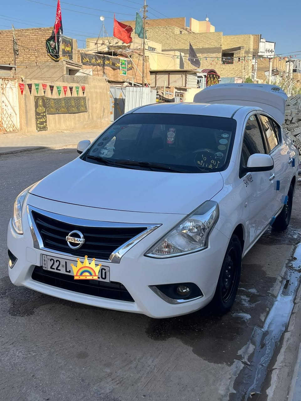 سلاك عليكم
نيسان صني هندي  اصل ابليته  زركه موديل 2021

رقم انكليزي اربيل بسم شركة شعاع القمر 

سياره مكفوله ماعدا  رصعه بالباب جوه صايره امصورها اني وثنين بالقماره 

 محرك كير كلهن مكفولات  كله دهن نوعيه زينه ومحسن اديرلها 

موصفاته 

شاشه تاب شكل الجديد كامره دواره حساس خلفي كشافات  اماميه  تحكم استيرن  
ماشيه 41الف
بعد مواصفات  الهندي معروفه 

 

***********
