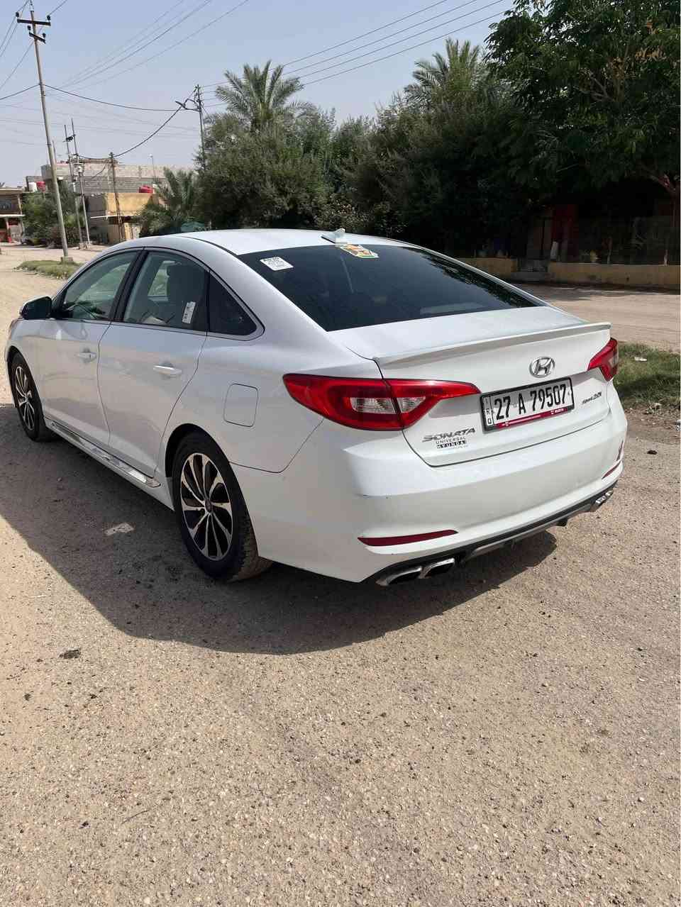 السلام وعليكم سوناتا 2017 سبورت وارد أمريكي حادثها بجم جاملغات تصليح والبنيد مبدل وبيها بارد بالجاملغ الأيسر مواصفات 
شاشه كار بلي تحكم استيرن جهتين تدفئه كشنات تحكم كهربائي 3 انظمه قيادة عادي وECO وسبورت كير ومكينه وحداديه خير من الله ماشيه 65 ألف حساسات خلفيه مري كهربائيه رقم ناصريه بأسمي تحويل ثاني يوم مكانها بصرة للاستفسار *********** البصرة, العراق
