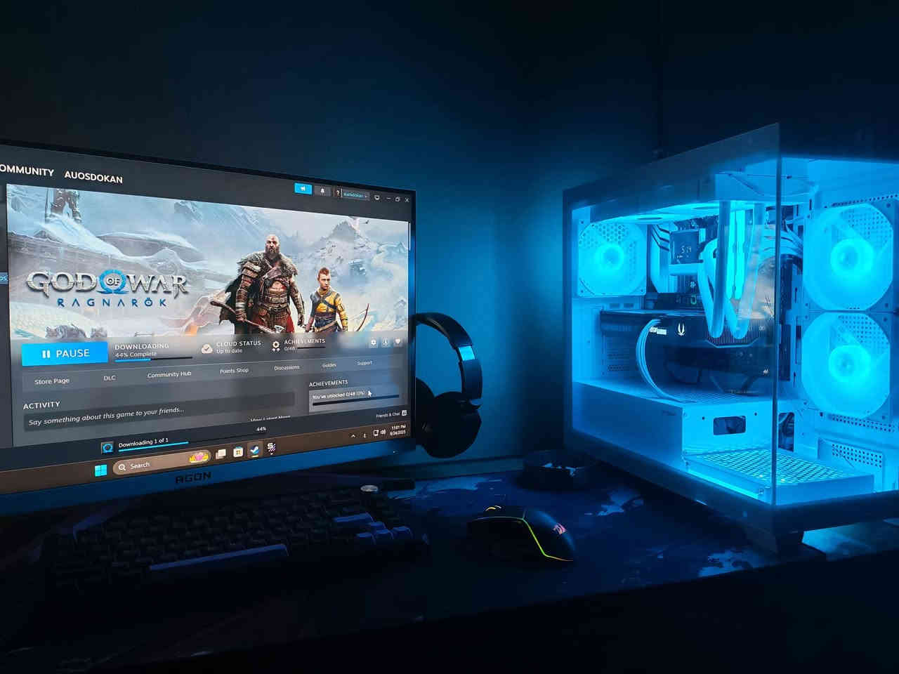 حاسبة نضيفة وقوية جداً مستعملة 10ايام فقط مع شاشة وكيبورد وماوس ويو بي اس
مواصفات الكيس
1_ معالج AMD 9600X
2_ كارت شاشة ZOTAC RTX 5070 12G
3_ لوحة أم ASUS PRIM B650M-A WIFI
4_ رامات  32G DDR5 6400
5_ تخزين 1TB M.2 7400
6_ التبريد 240WH مائي + شاشة لعرض الحرارة
7_ بور سبلاي فول موديلر  750W +80 GOLD 
8_ كيس FSP S340
الملحقات 👇
1_ شاشة AOC 32 _300hz
2_ كيبورد Captain 75 مغناطيسي
3_ موس ريدراكون M814 RGB 
4_ يو بي اس KSTAR 2600VA

💥السعر مليونين و600 ألف 
🏠 العنوان / ديالى _ بعقوبة
📞 الرقم / ***********
