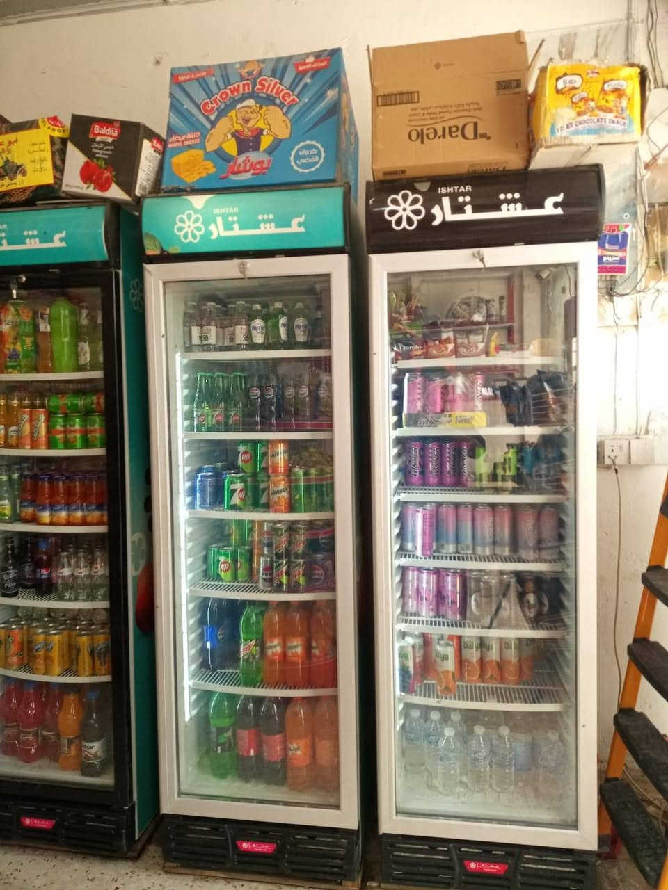 السلام عليكم 
للبيع اسواق تحتوي على ٥ برادات عاموديه ملك للمحل
و واحده طرحيه راجعه للشركه ايس كريم 
و٦ سلات اجباس مع سفينه وسطيه للحلويات 
الاسواق شغاله وخير من الله لكن عندي التزم بعمل آخر 
المكان بغداد العماري بستان سامي 
السعر 10 ملايين وبي مجال 
للاستفسار اكثر 
***********
