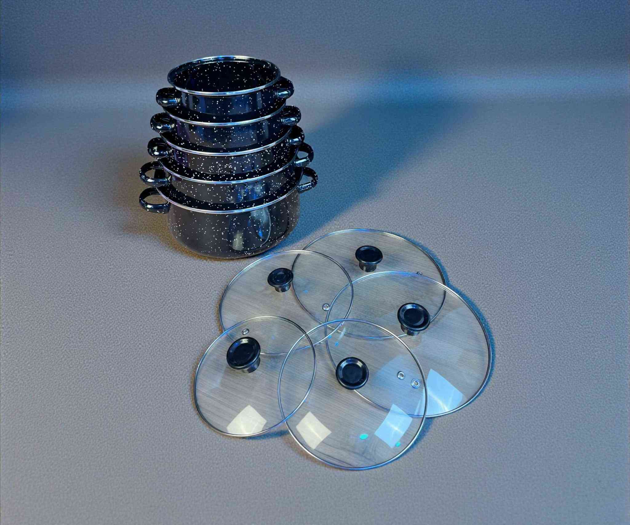 ✨ طقم واحد… وكل احتياجات الطبخ

🍲 5 أحجام مختلفة لكل وصفة

🔥 توزيع حرارة مثالي وطهي متوازن

👀 غطاء زجاجي لمتابعة الطبخ بسهولة

🖤 تصميم مرقّط أنيق يرفع شكل مطبخك

💪 خامة قوية تتحمل الاستخدام اليومي

✔️ خيار مثالي لكل بيت عصري كركوك, العراق


**إذا كنت صاحب هذا الإعلان وتريد حذفه لأي سبب، رجاءا أرسل رسالة إلى الدعم الفني**